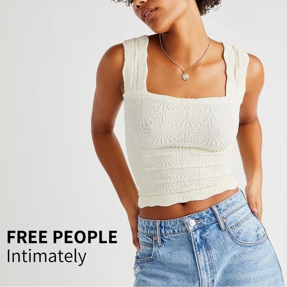 Free People Tops - NWOT Free People Intimately XS/S Love Letter Cami in Ivory, IR
